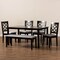 Baxton Studio Gabriel Grey Upholstered and Dark Brown Wood 6-Piece Dining Set 171-10949-10915-10519 - alternate 7